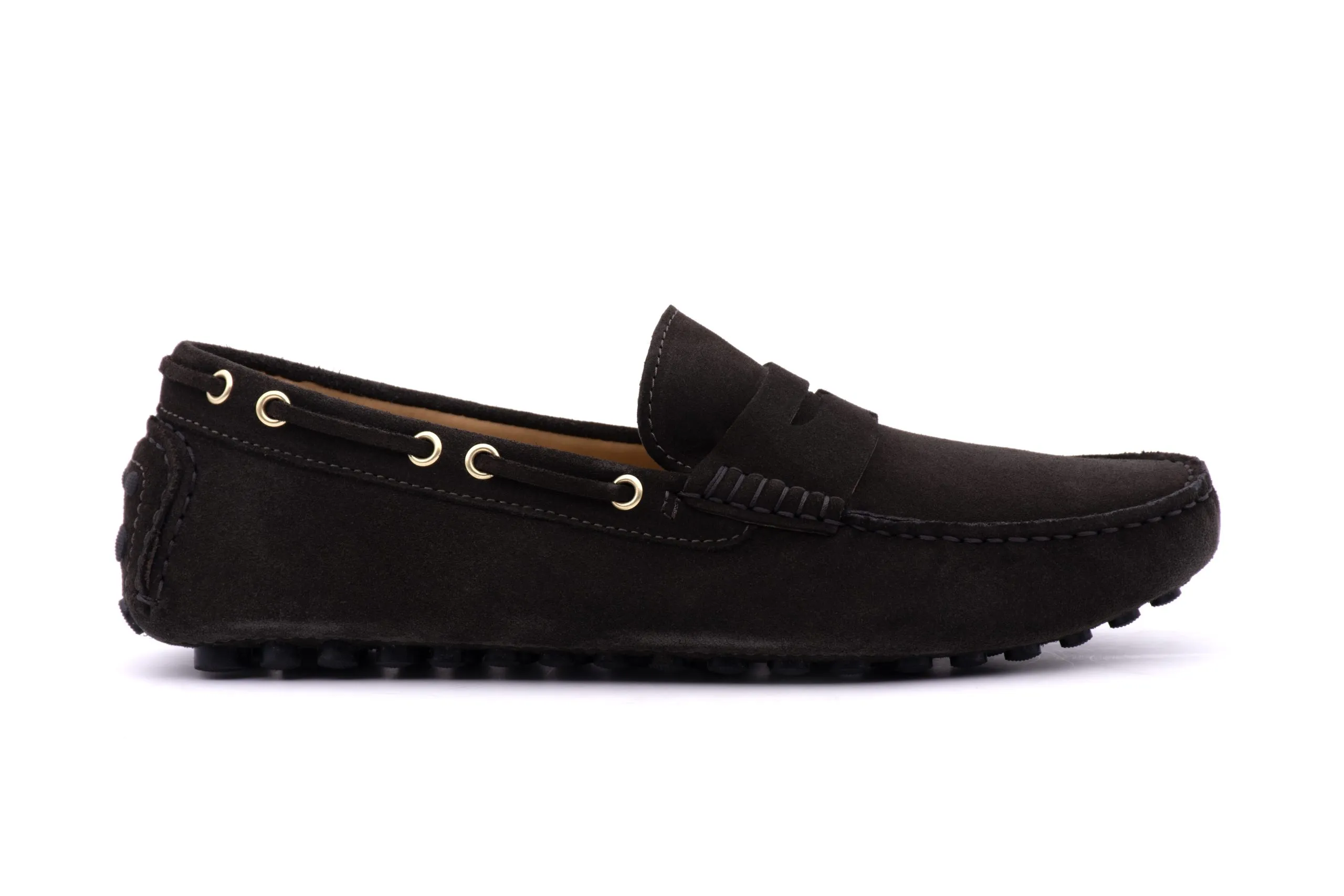 Suede Loafer with Loop