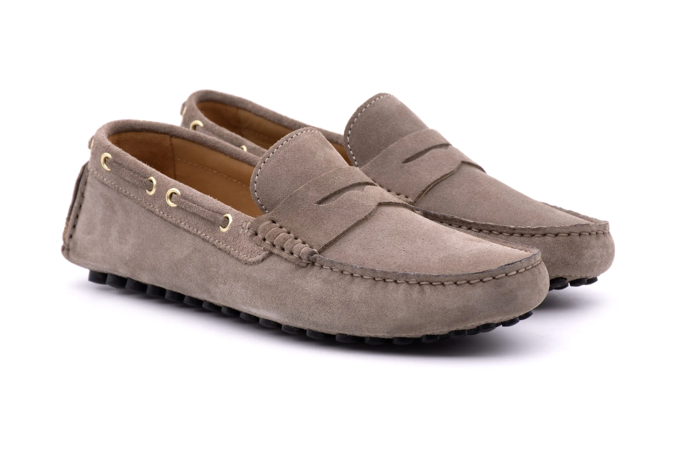 Suede Loafer with Loop