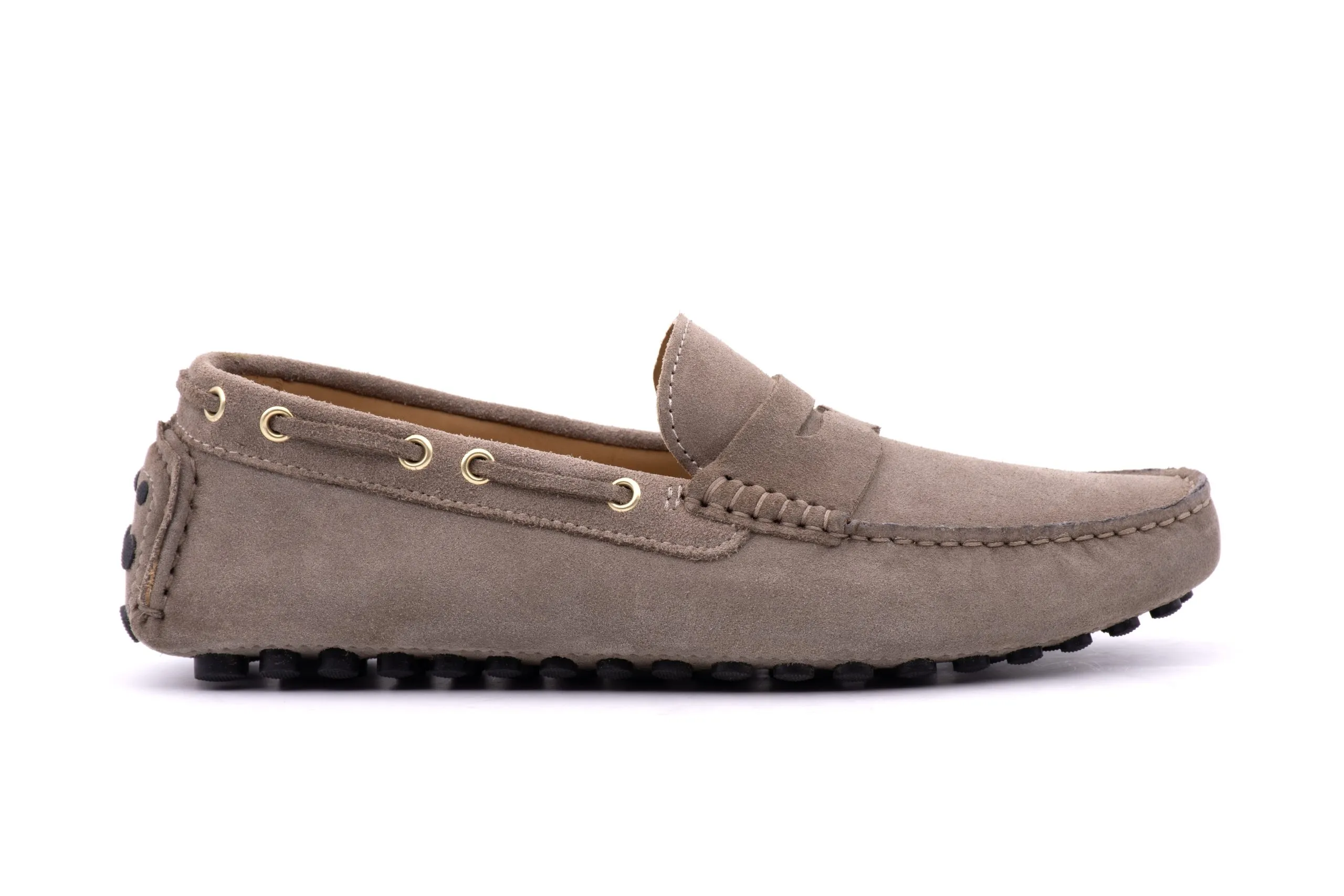 Suede Loafer with Loop