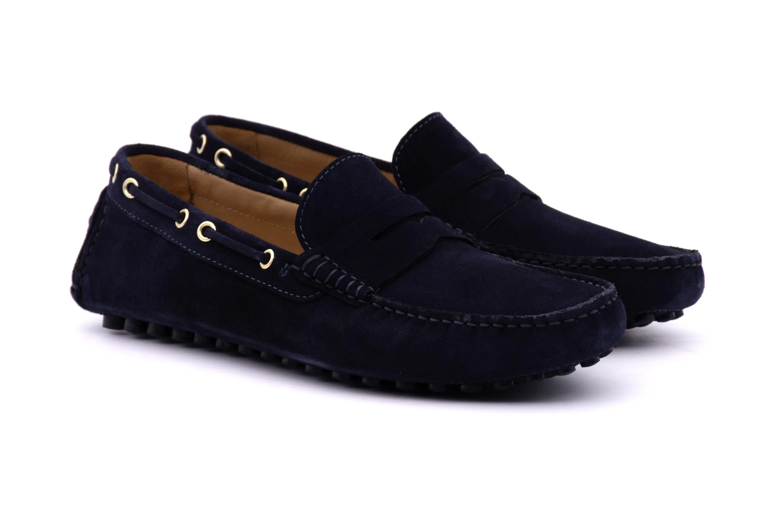 Suede Loafer with Loop