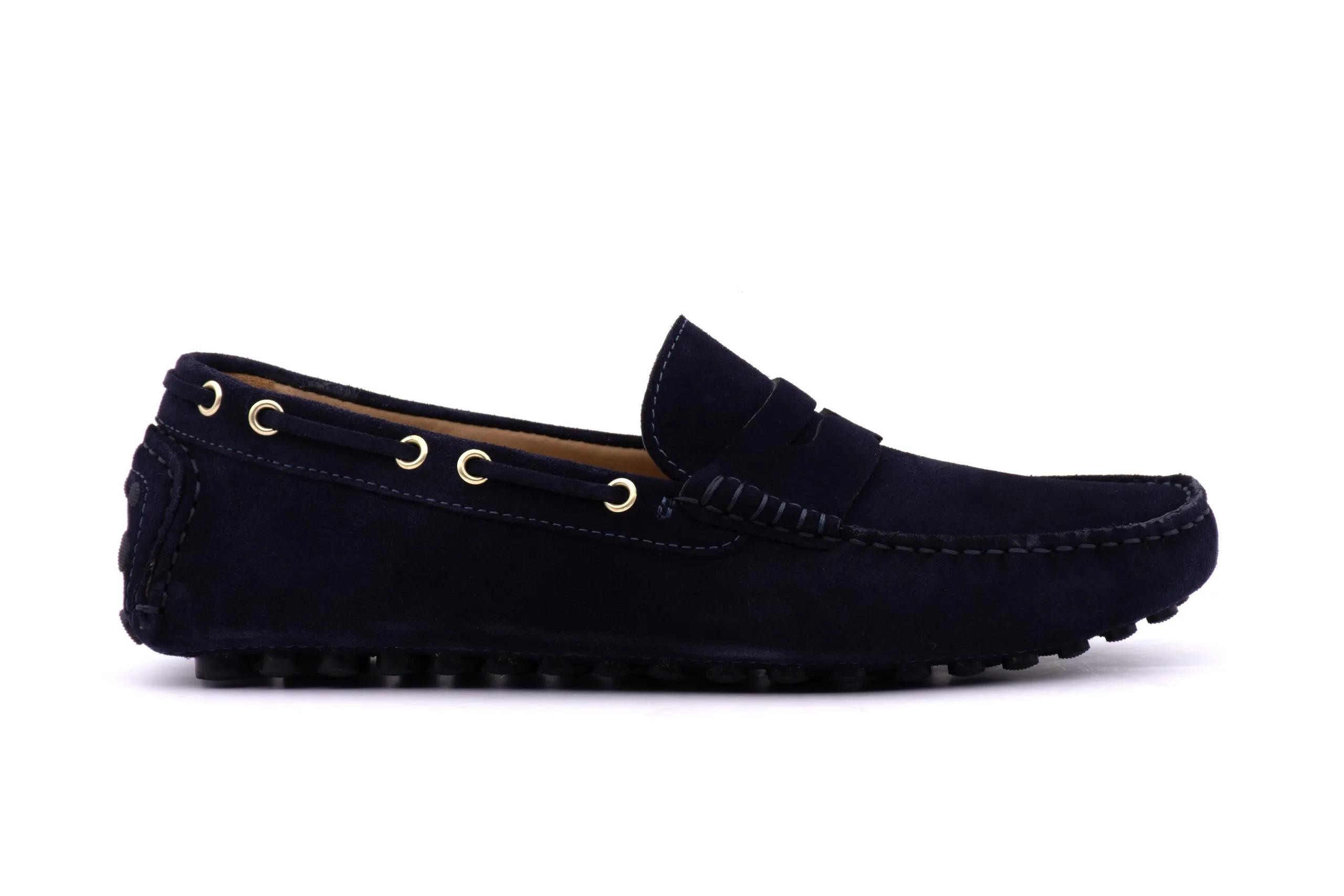 Suede Loafer with Loop