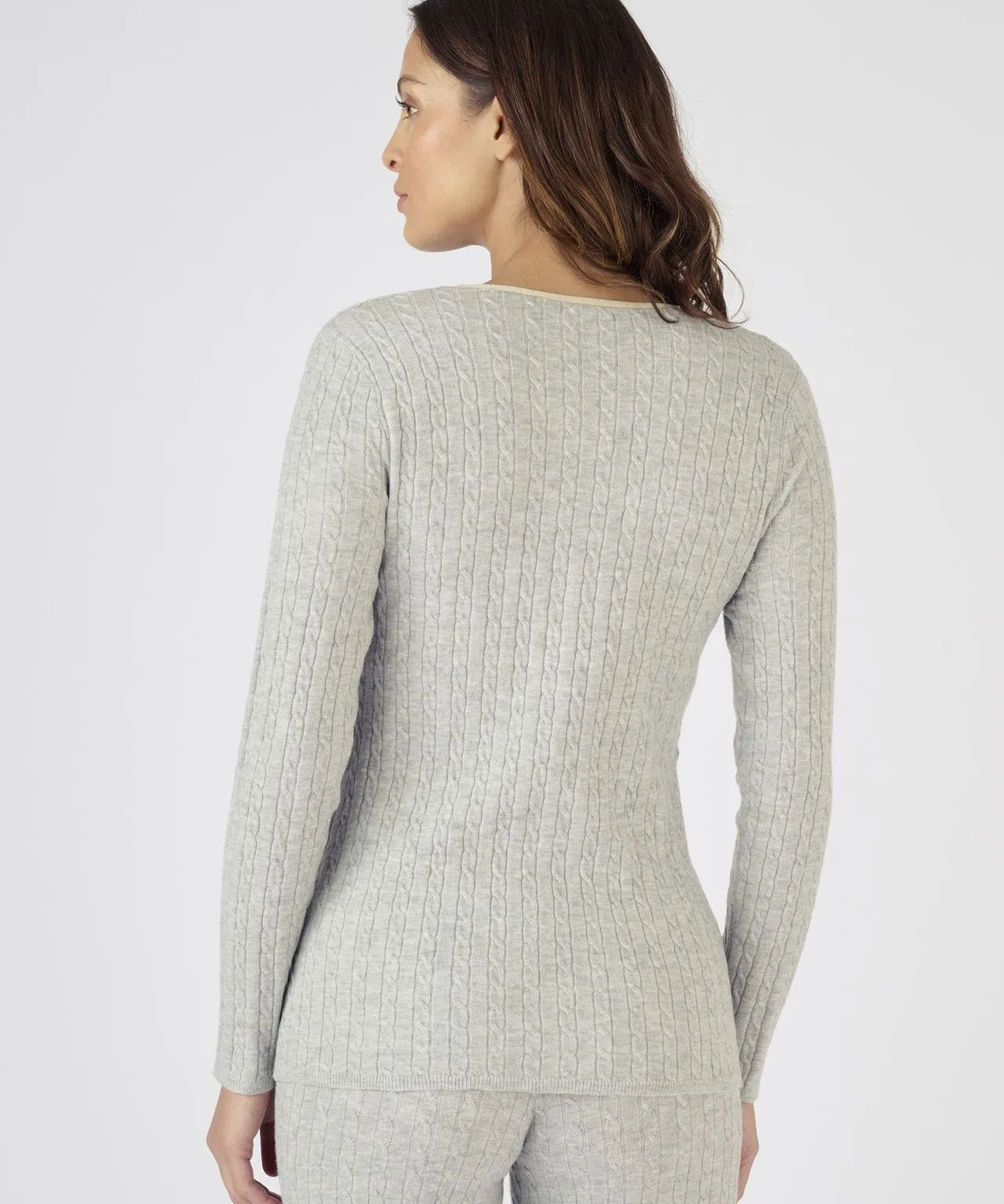 Thermal Cable Knit Sweater