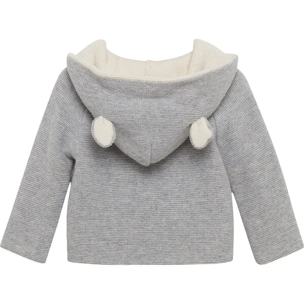 Trotters London Teddy Coat, Grey Marl