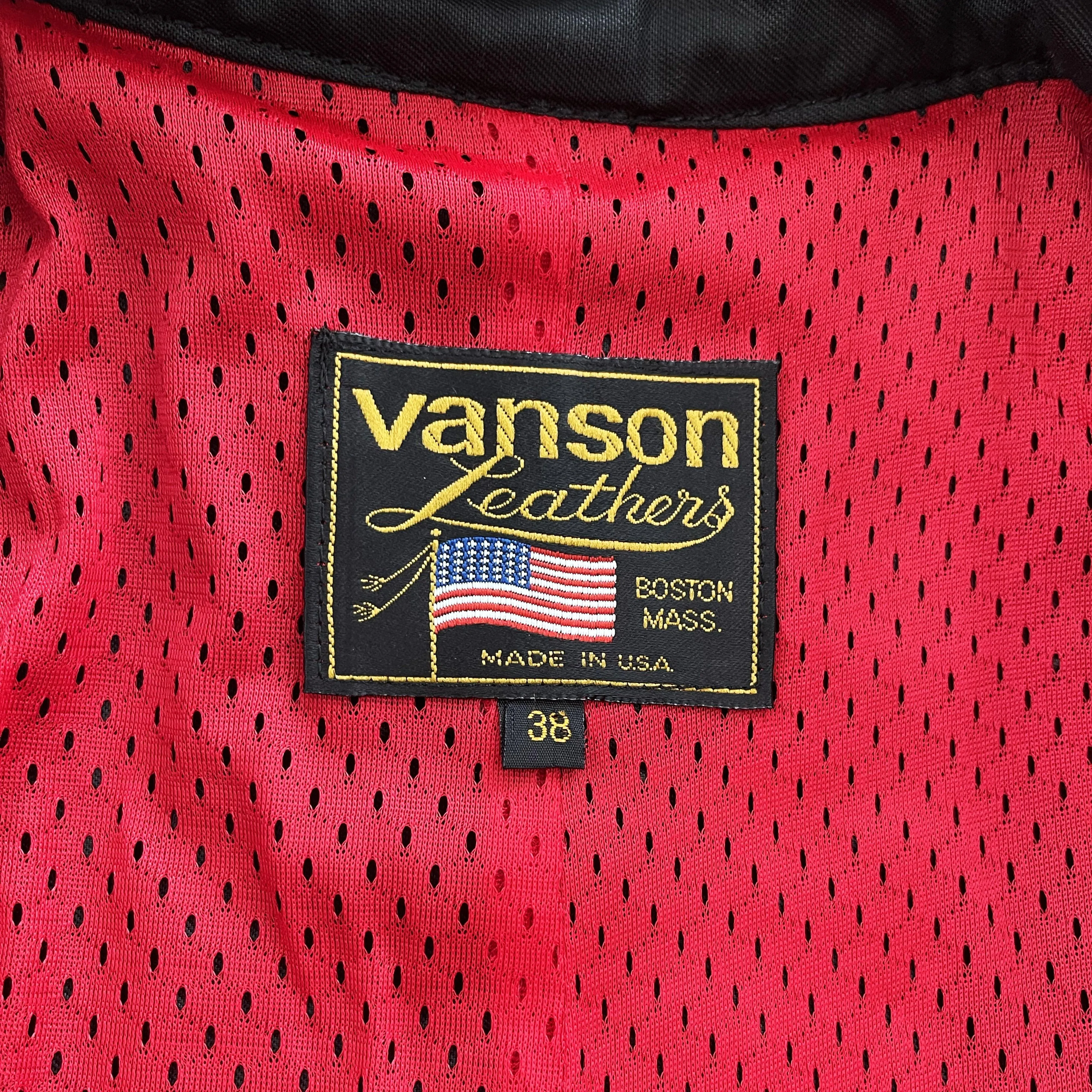 Vanson Leathers Motorcycle Racer Jacket - S/M