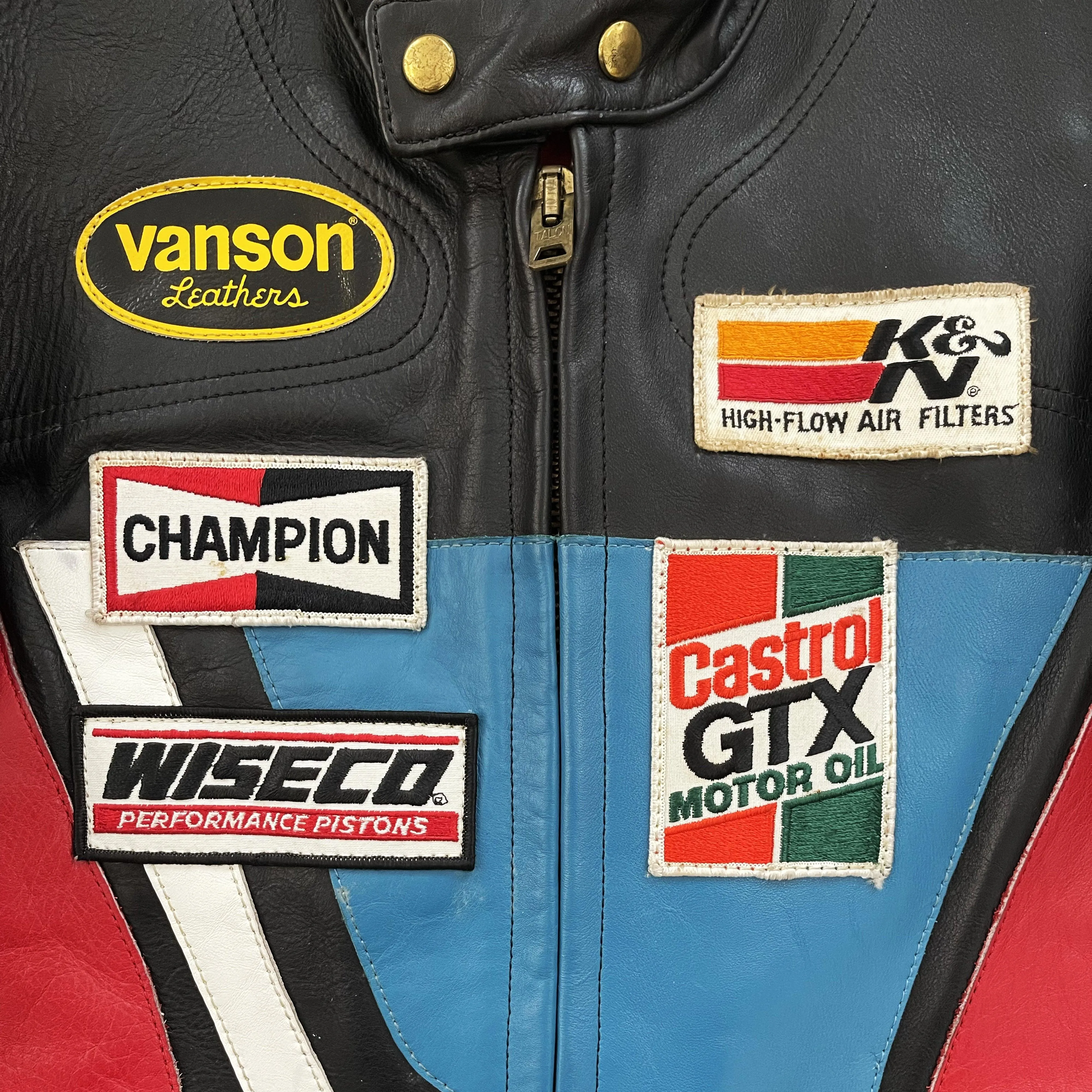 Vanson Leathers Motorcycle Racer Jacket - S/M