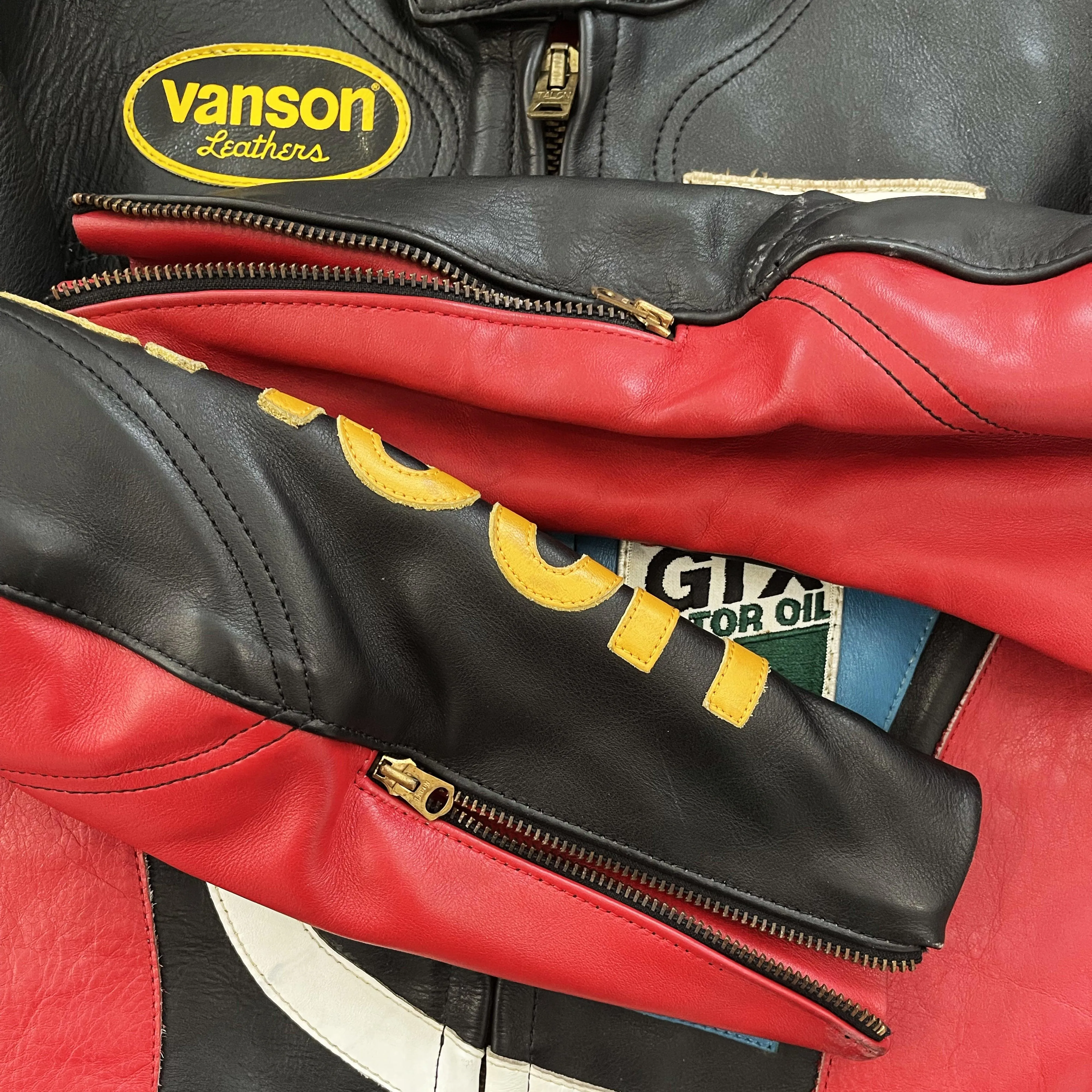 Vanson Leathers Motorcycle Racer Jacket - S/M