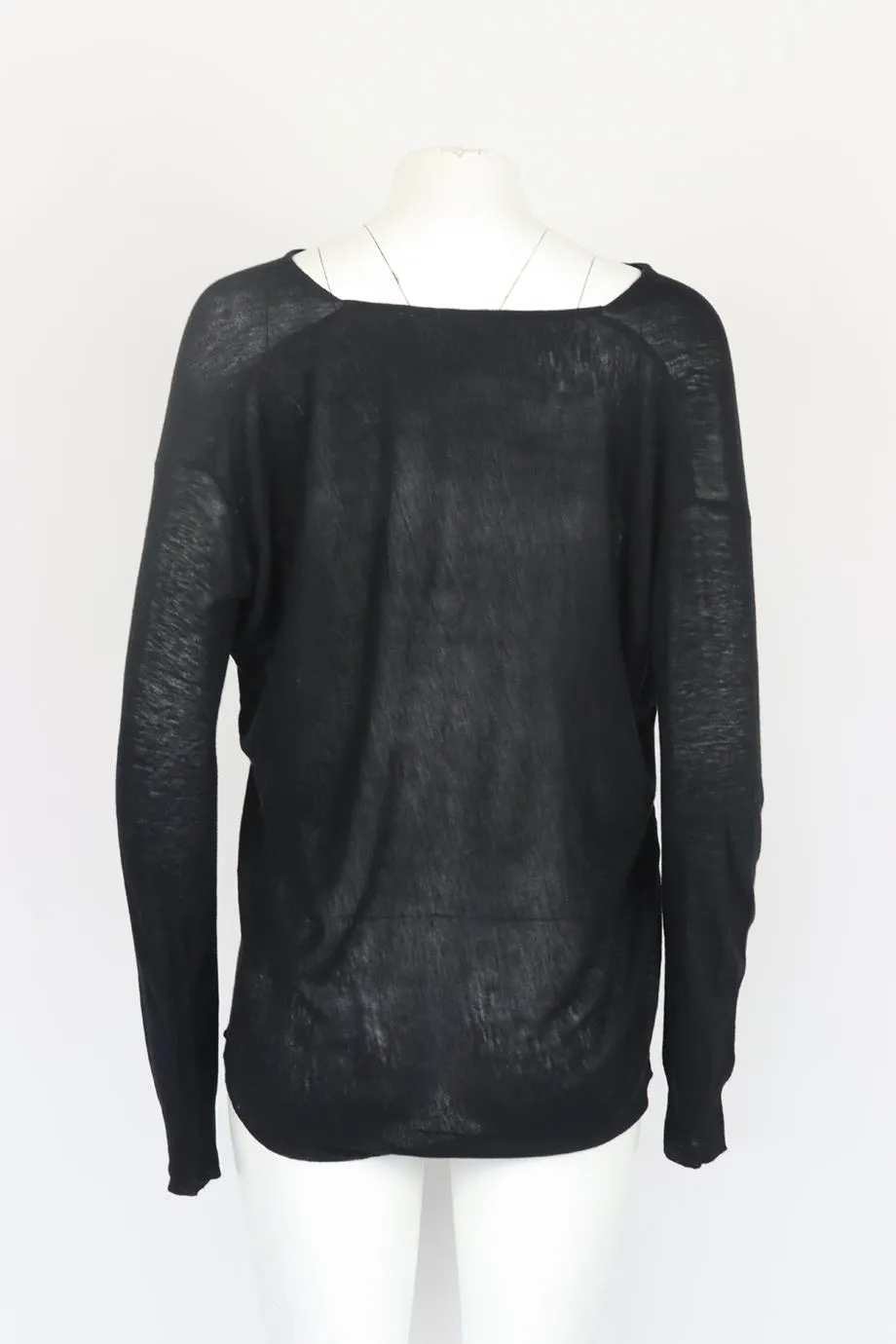 VINCE DRAPED WOOL BLEND SWEATER SMALL