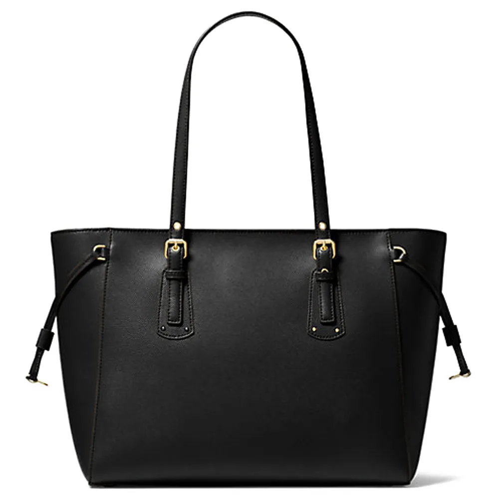 Voyager Medium Crossgrain Leather Tote Bag