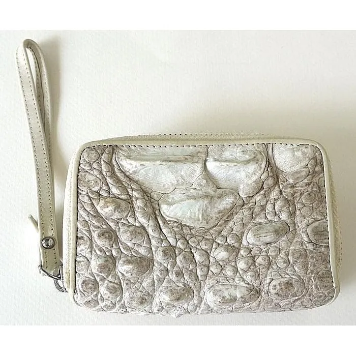 White Pearl Crocodile Wallet