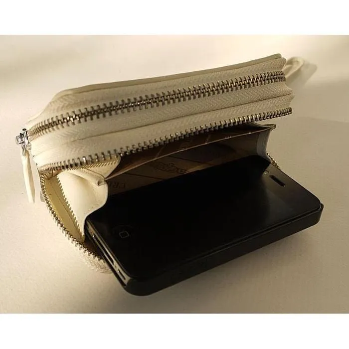 White Pearl Crocodile Wallet