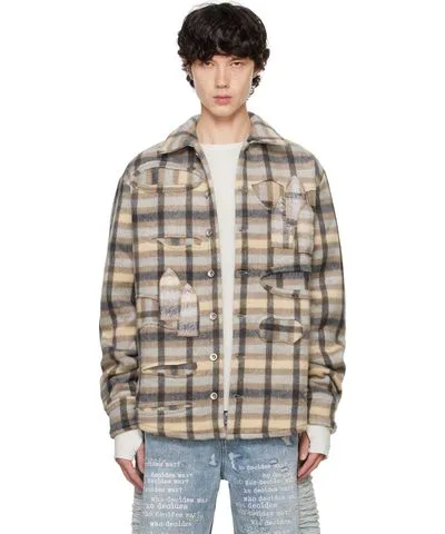 Who Decides War Multicolor Heavy Duty Flannel Jacket