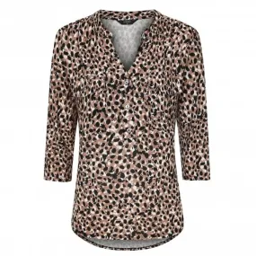 Womens Animal Print Blouse