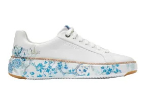 WOMEN'S COLE HAAN GRANDPR TOPSPIN SNEAKER | OPTIC WHITE / BLUE TOILE