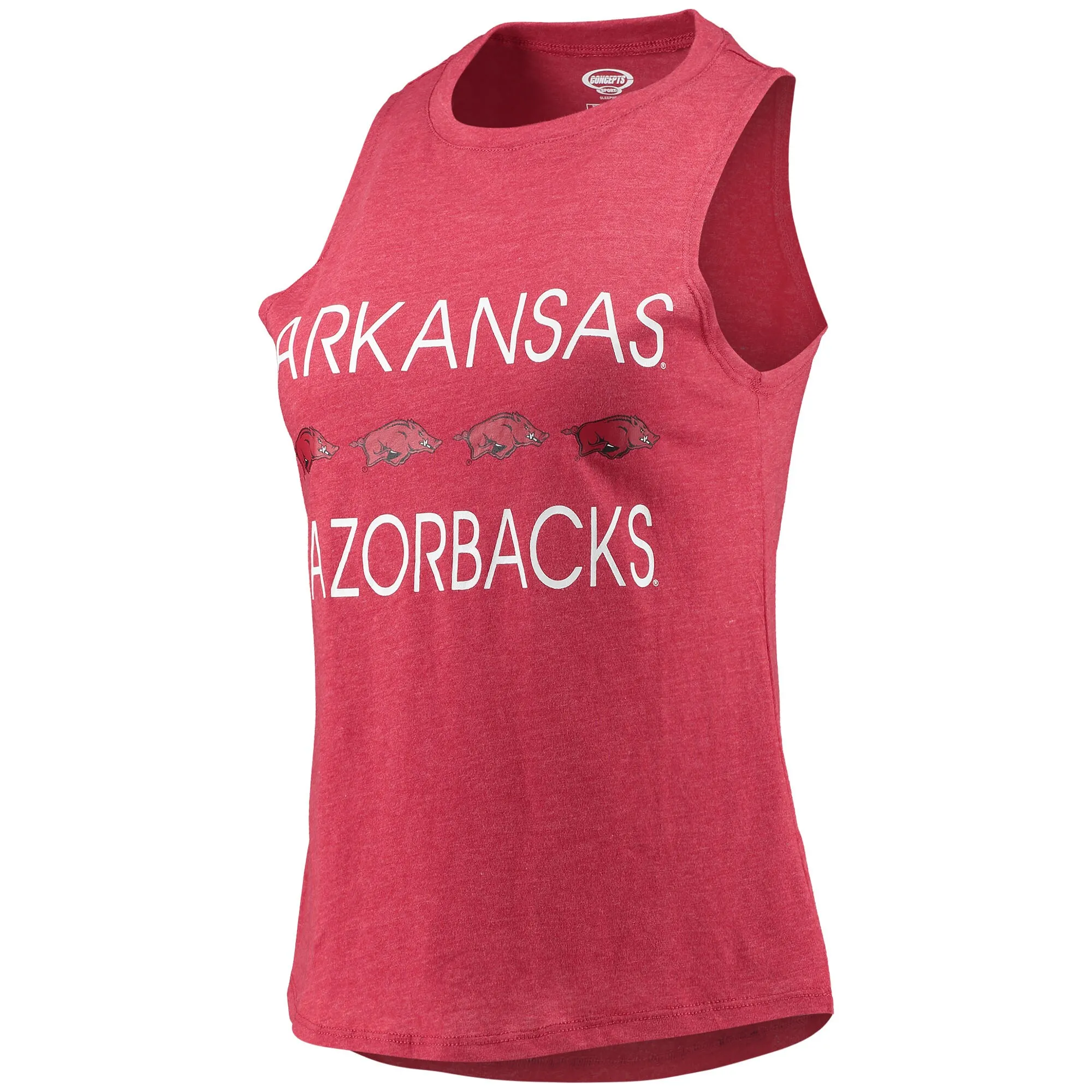 Women's Concepts Sport Charcoal/Cardinal Arkansas Razorbacks Tank Top & Pants Sleep Set