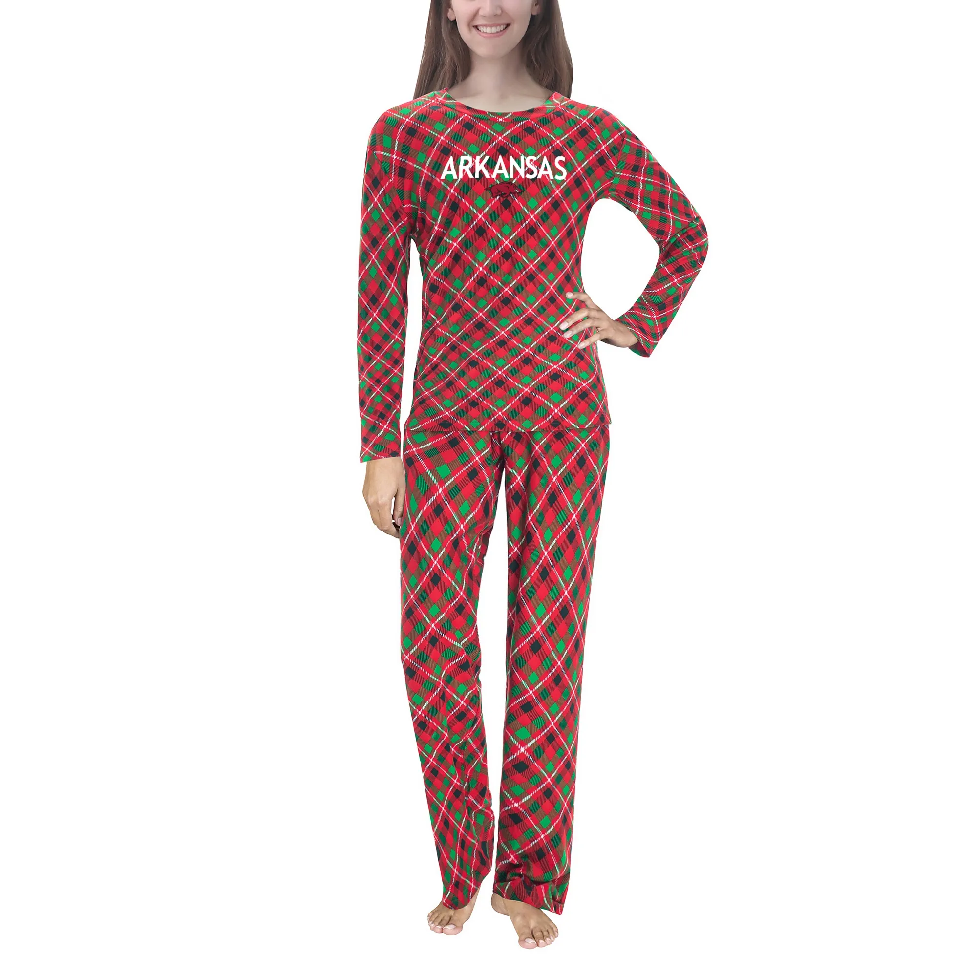 Women's Concepts Sport Red Arkansas Razorbacks Holly Knit Long Sleeve Top & Pants Set