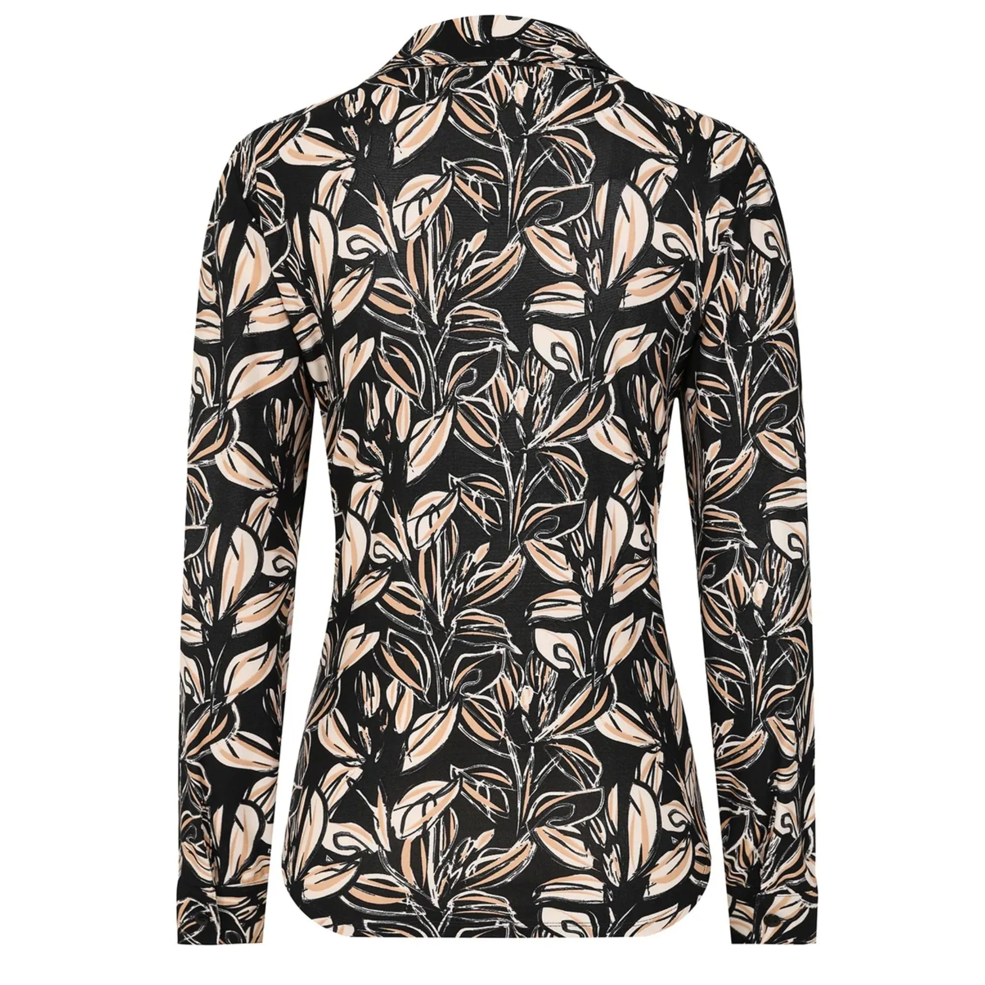 Womens Leaf Print Blouse 