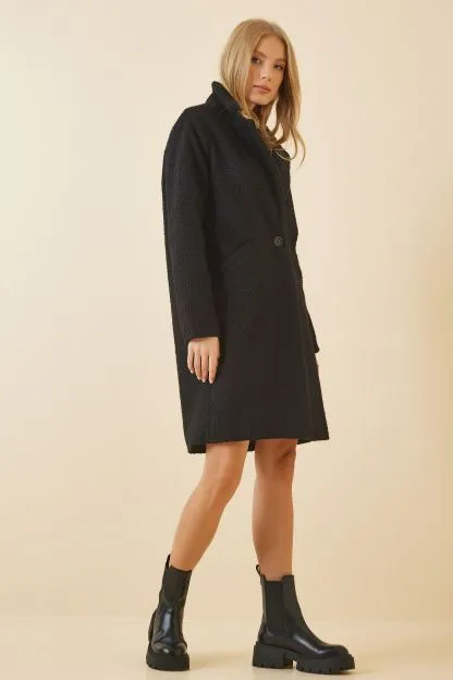 Women's Wool-Mixed Boucle Coat