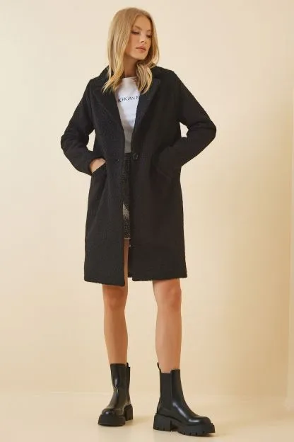 Women's Wool-Mixed Boucle Coat