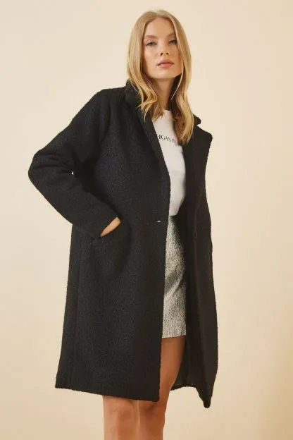 Women's Wool-Mixed Boucle Coat