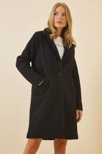 Women's Wool-Mixed Boucle Coat