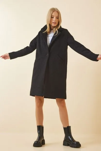 Women's Wool-Mixed Boucle Coat