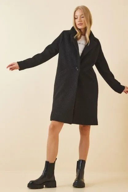 Women's Wool-Mixed Boucle Coat