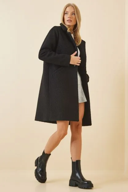 Women's Wool-Mixed Boucle Coat