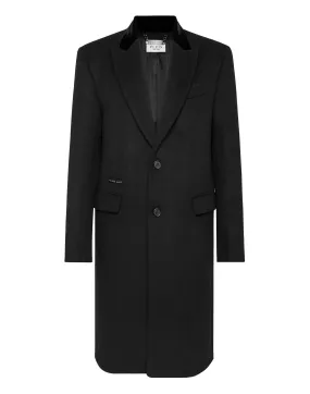 Wool Coat Long Skull&Bones