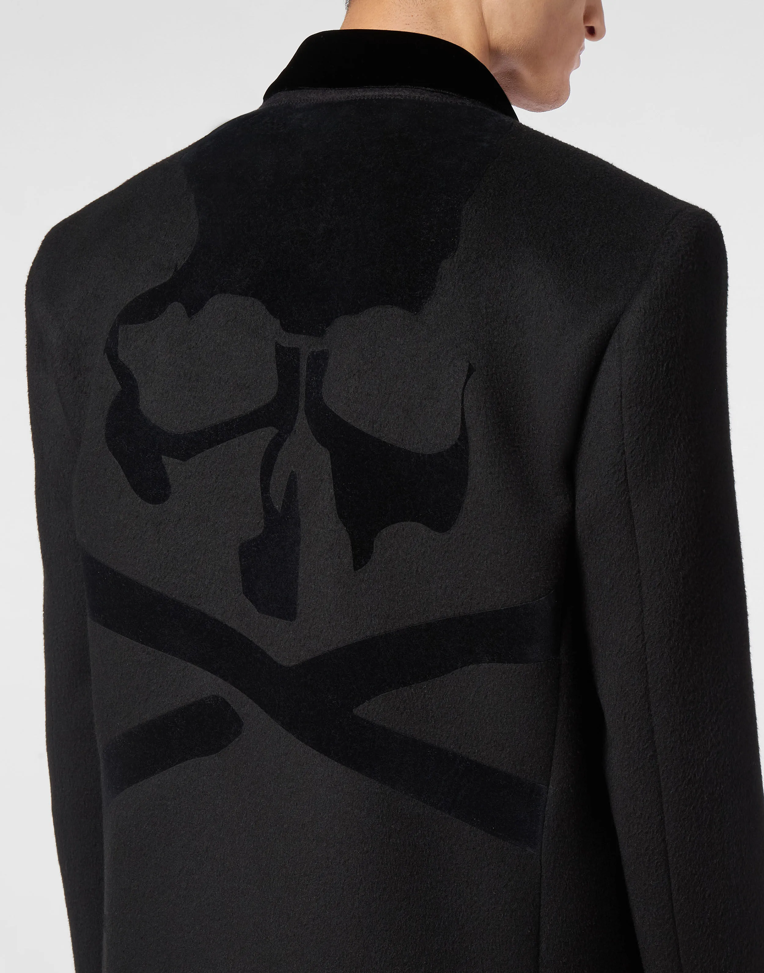 Wool Coat Long Skull&Bones