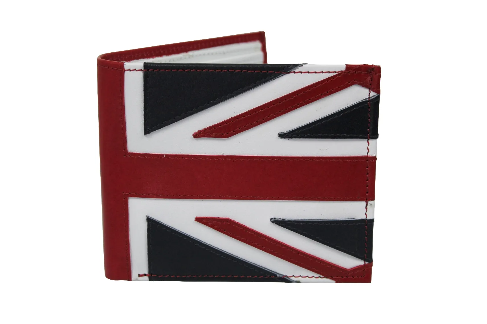 Xact Mens Quality Leather Union Jack Mod Retro Wallet with Coin Pocket - Gift Boxed