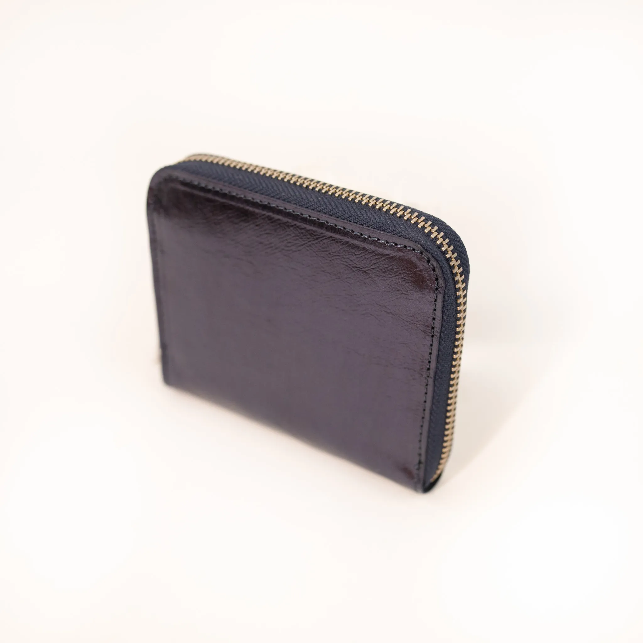 Zipper Paper Wallet Small in Petrolio