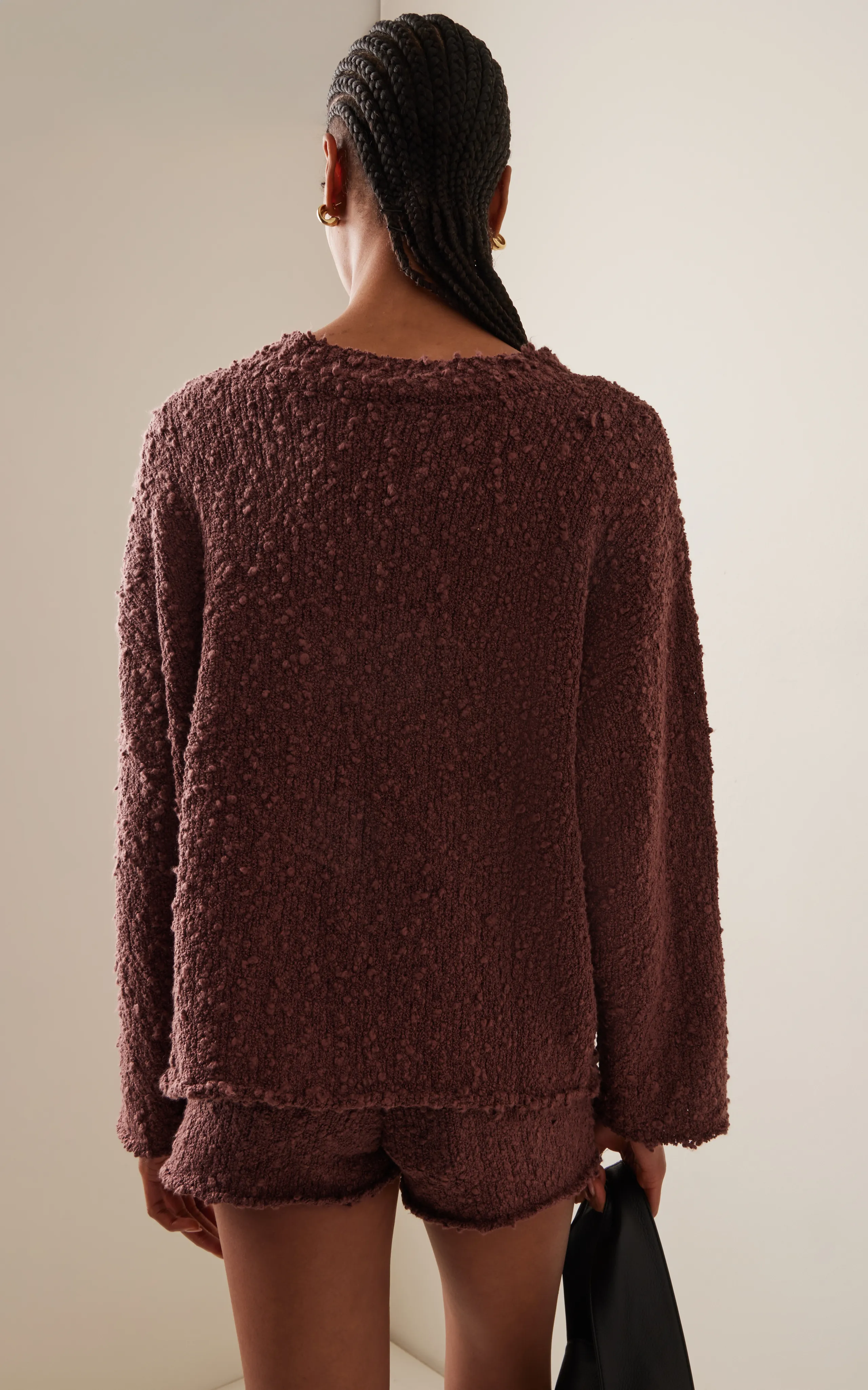 Zulu & Zephyr Boucle Knit Organic Cotton-Blend Sweater