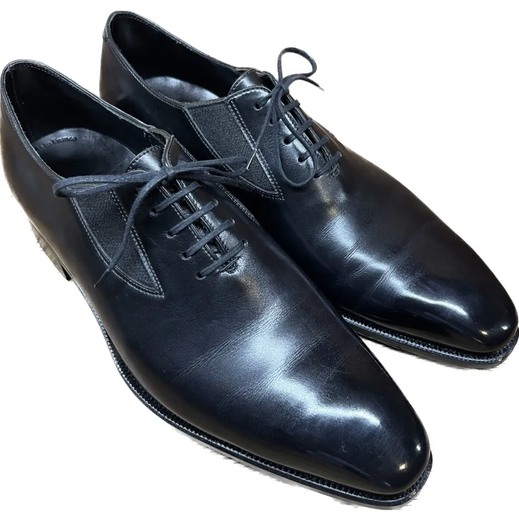 極美品◆コルテ レザーシューズ EASY サイドゴア プレーントゥ 黒 8.5 CORTHAY